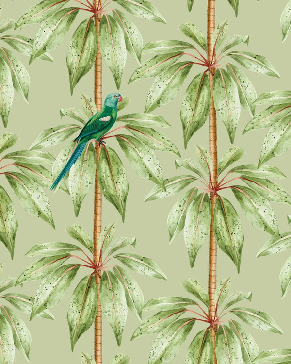 beau monde Creative Lab Amsterdam Canary Club Green Repetitive Wallpaper