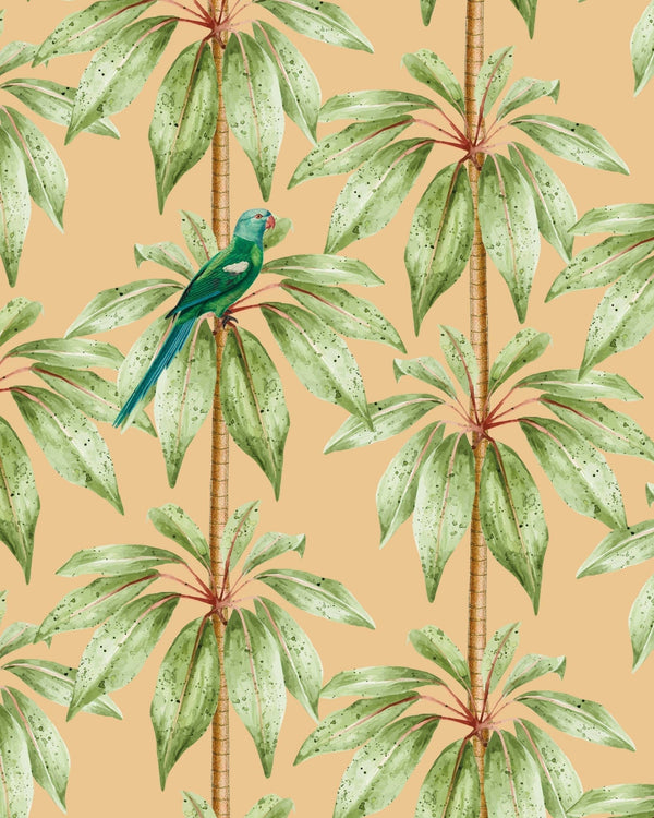 Beau Monde Creative Lab Amsterdam Canary Club Orange Repetitive Wallpaper