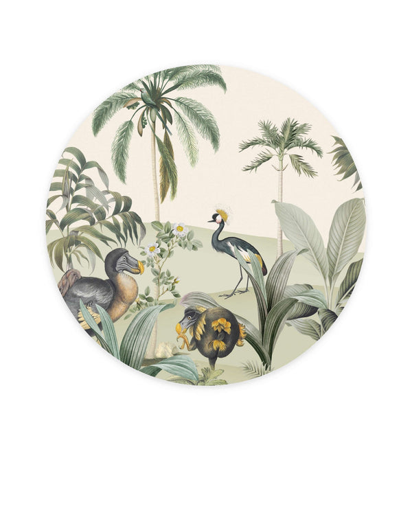Beau Monde Creative Lab Amsterdam Dodo Oasis Wallpaper Circle Mural