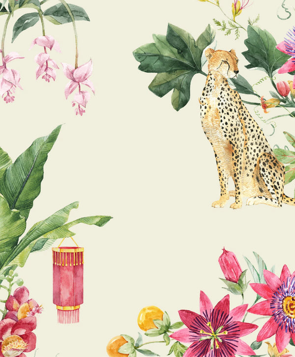 beau monde Creative Lab Amsterdam Floral Festival Vanilla Repetitive Wallpaper