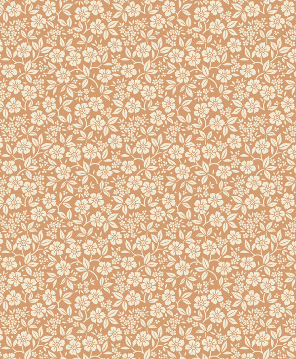 beau monde Creative Lab Amsterdam Flower Shower Dusty Orange Repetitive Wallpaper