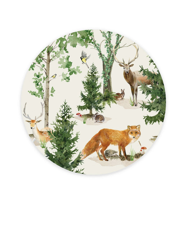 beau monde Creative Lab Amsterdam Forest Life Wallpaper Circle Mural