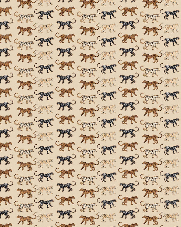 beau monde Creative Lab Amsterdam Funky Leopards Dark Repetitive Wallpaper