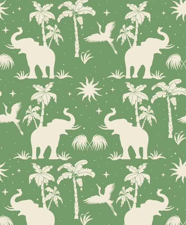 Beau Monde Creative Lab Amsterdam Generous Jungle Green Repetitive Wallpaper