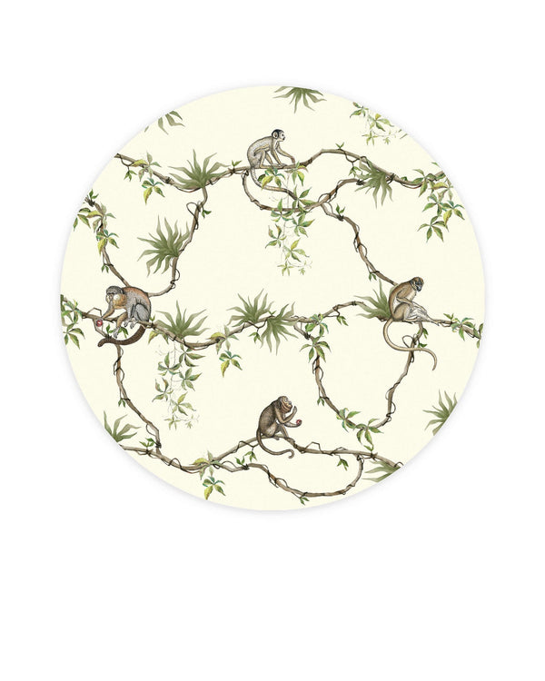 Beau Monde Creative Lab Amsterdam Hanging Garden Wallpaper Circle Mural