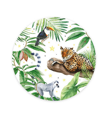 beau monde Creative Lab Amsterdam Jungle Tiger Wallpaper Circle Mural