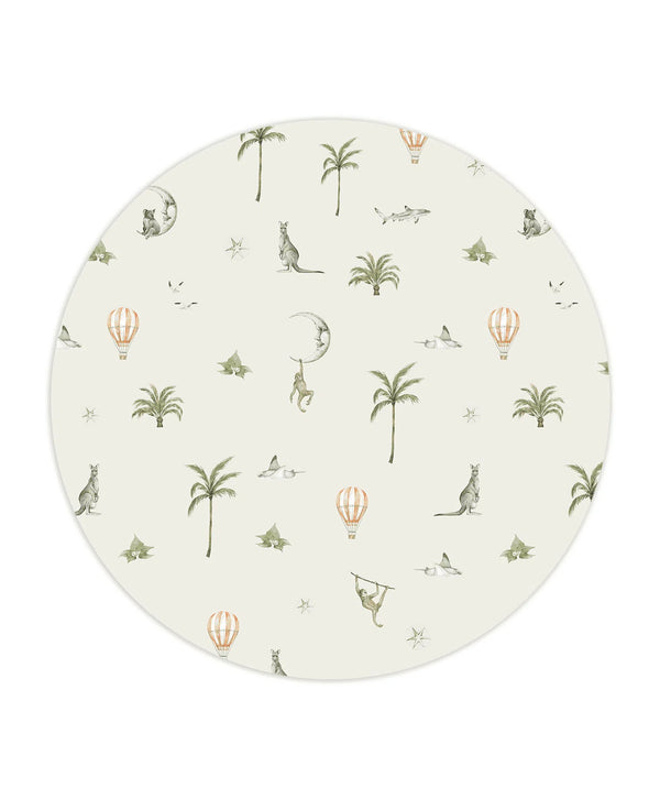 Beau Monde Creative Lab Amsterdam Koo Koo Kangaroo Wallpaper Circle Mural