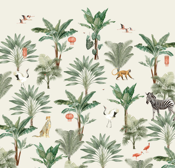 Beau Monde Creative Lab Amsterdam Lovely Jungle Wallpaper Mural