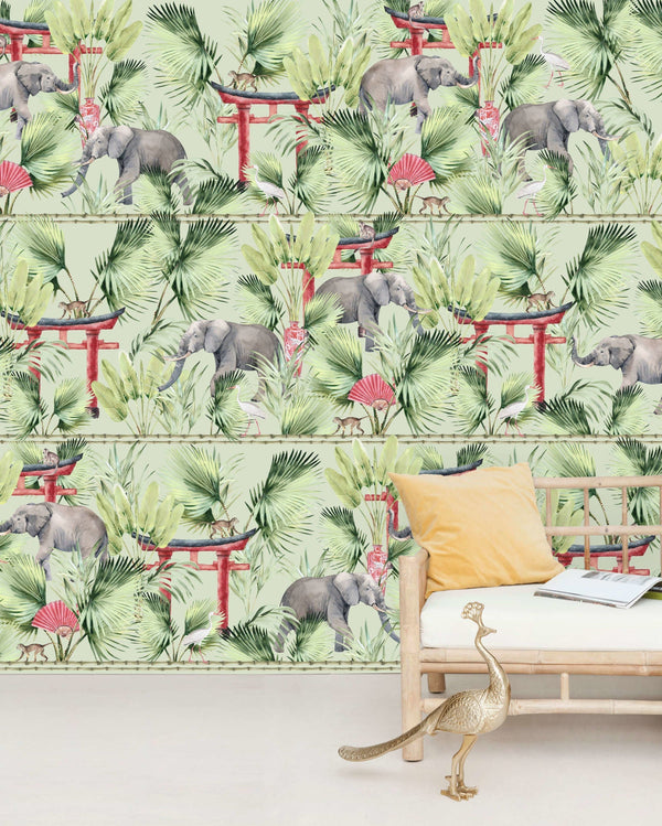 Beau Monde Creative Lab Amsterdam Ritual Elephant Wallpaper Mural