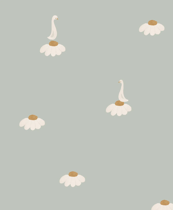 beau monde Creative Lab Amsterdam Sweet Camomile Green Light Repetitive Wallpaper