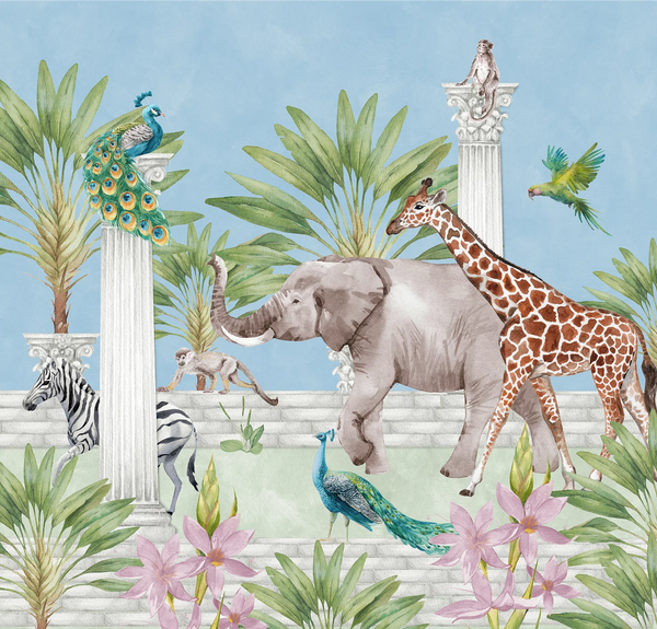 Beau Monde Creative Lab Amsterdam The Greek Animal Adventure Wallpaper Mural