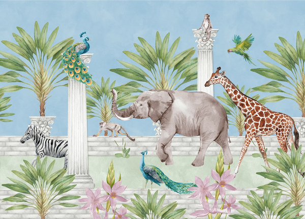 Beau Monde Creative Lab Amsterdam The Greek Animal Adventure Wallpaper Mural