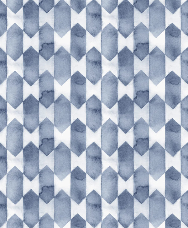 Beau Monde Creative Lab Amsterdam Watercolour Checked Blue Repetitive Wallpaper