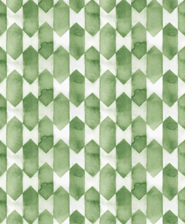 Beau Monde Creative Lab Amsterdam Watercolour Checked Green Repetitive Wallpaper