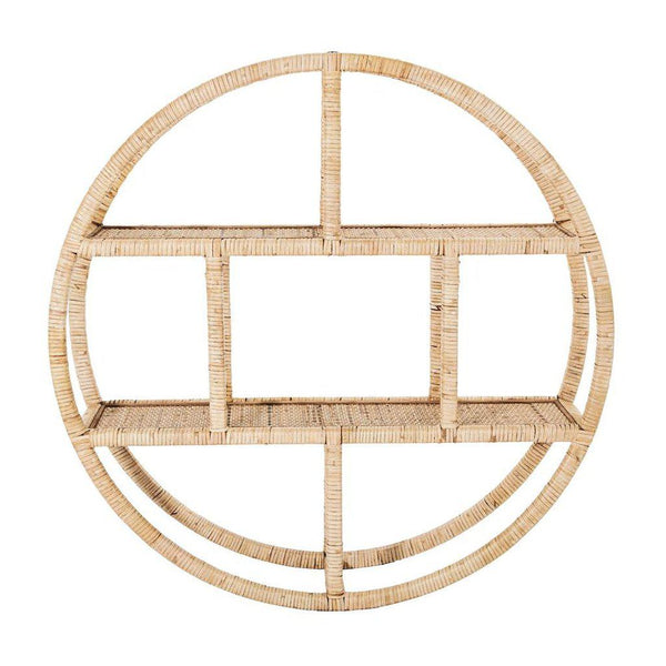 Beau Monde Day Birger Et Mikkelsen Hylla Bamboo Round Floating Wall Shelf