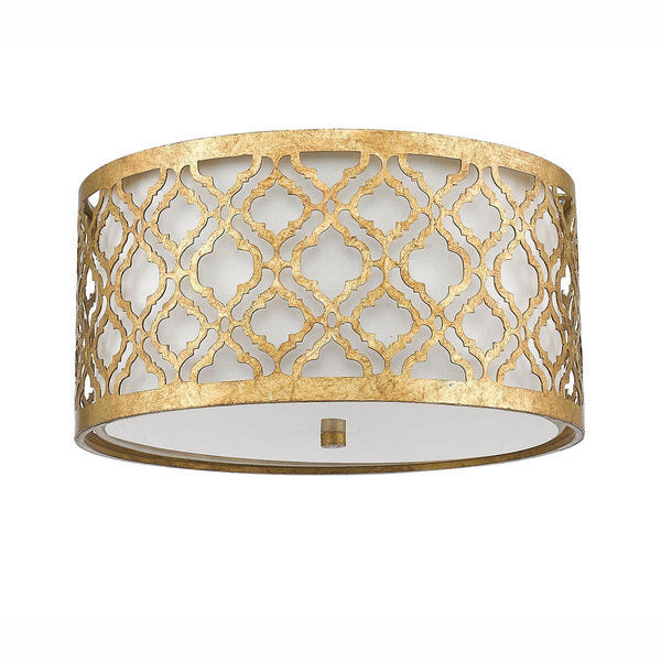 beau monde Elstead Lighting Arabella 2 Light Flush Mount