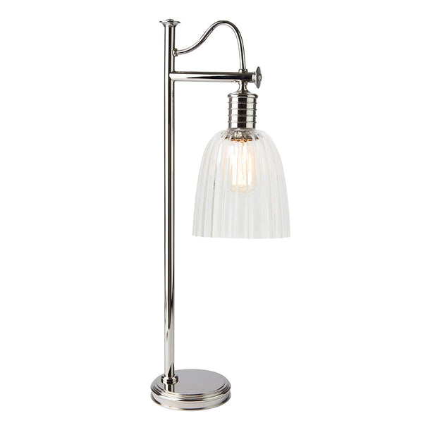 beau monde Elstead Lighting Douille 1 Light Table Lamp - Polished Nickel