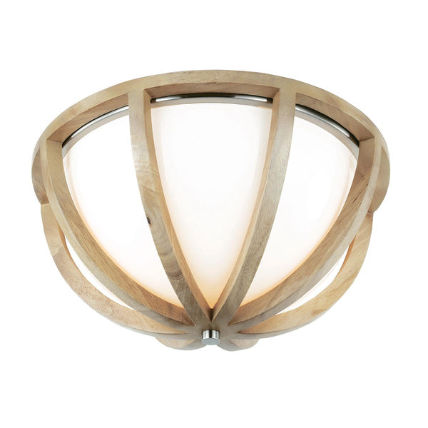 Beau Monde Elstead Lighting Feiss Allier Flush Mount - Light Wood