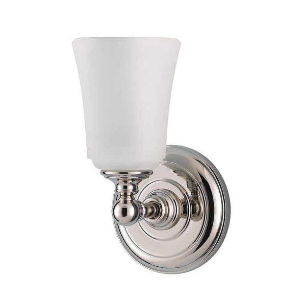beau monde Elstead Lighting Feiss Huguenot Lake 1 Light Wall Light - Chrome