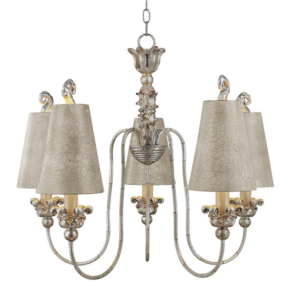 beau monde Elstead Lighting Flambeau Remi 5 Light Chandelier