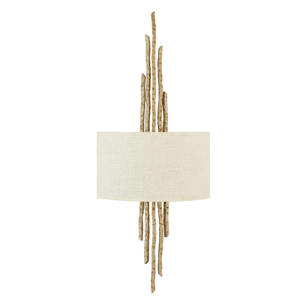 beau monde Elstead Lighting Hinkley Spyre 2 Light Wall Light - Champagne Gold