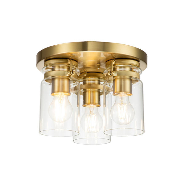 beau monde Elstead Lighting Kichler Brinley 3 Light Flush Mount