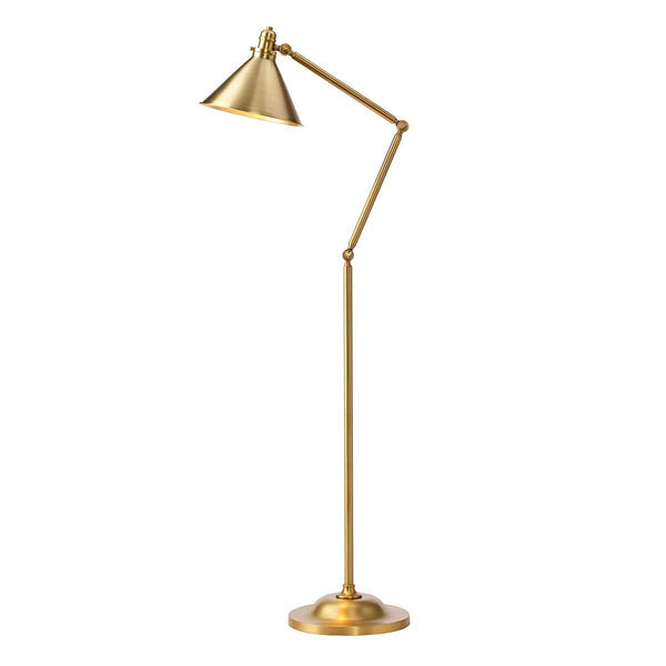 beau monde Elstead Lighting Provence 1 Light Floor Lamp - Aged Brass