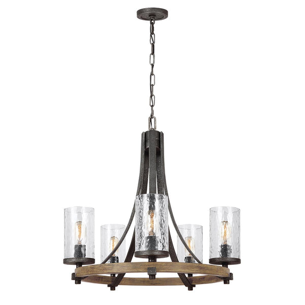 beau monde Elstead Lighting Quintesse Angelo 5 Light Chandelier