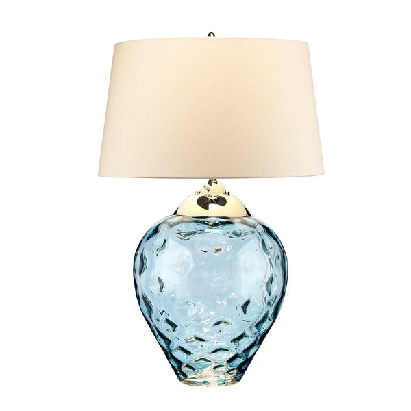 Beau Monde Elstead Lighting Quintesse Samara Table Lamp - Light Blue