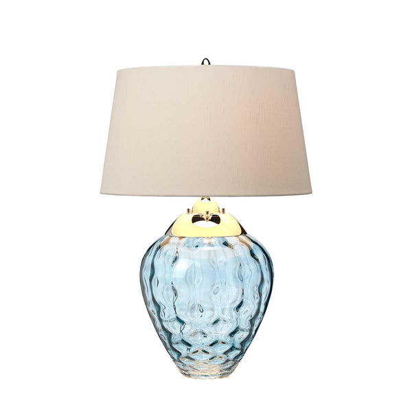 Beau Monde Elstead Lighting Quintesse Samara Table Lamp - Light Blue