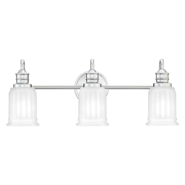 Beau Monde Elstead Lighting Quoizel Swell 3 Light Wall Light - Chrome