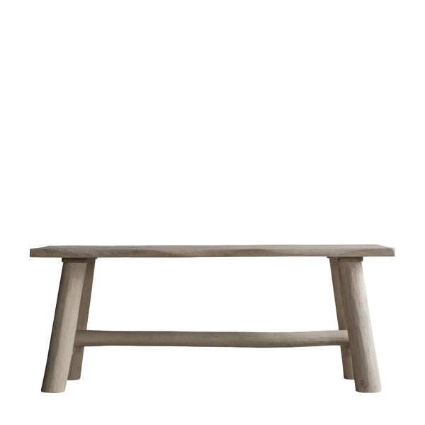 beau monde Gallery Direct Alberta Bench Natural Rustic 110x350x440mm