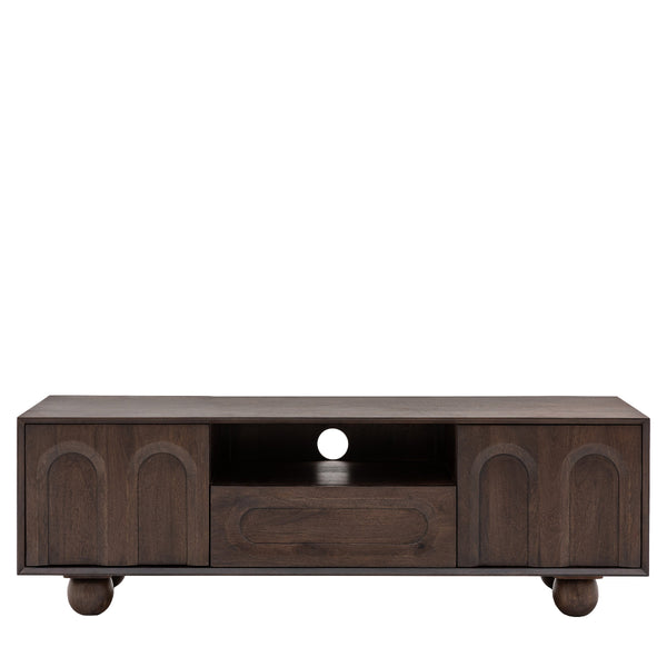 Beau Monde Gallery Direct Arc Media Unit 1400x400x450mm