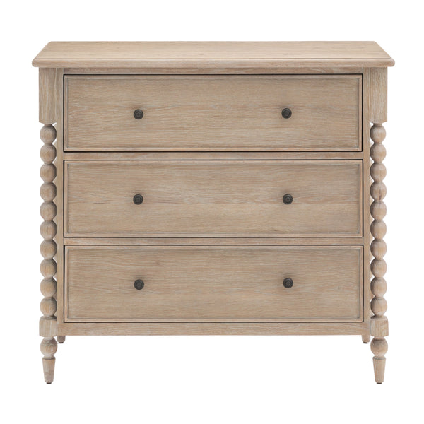 beau monde Gallery Direct Artisan 3 Drawer Chest 1020x450x900mm