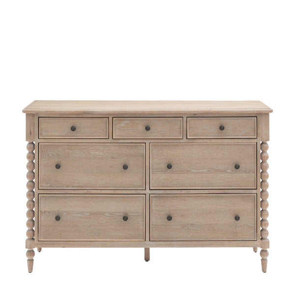 Beau Monde Gallery Direct Artisan 7 Drawer Chest 1400x450x900mm