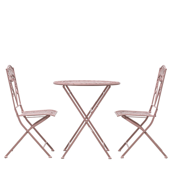 Beau Monde Gallery Direct Brindisi 2 Seater Bistro Set Coral