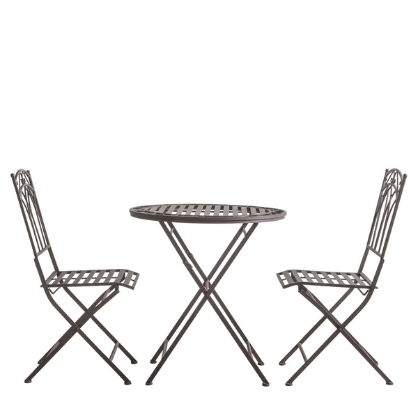 beau monde Gallery Direct Burano Outdoor Bistro Set Ember