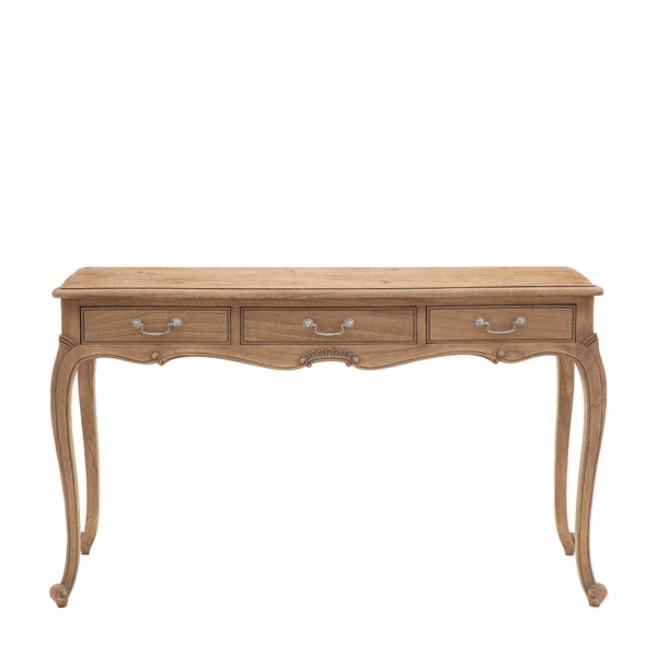beau monde Gallery Direct Chic Dressing Table Weathered 1260x450x760mm