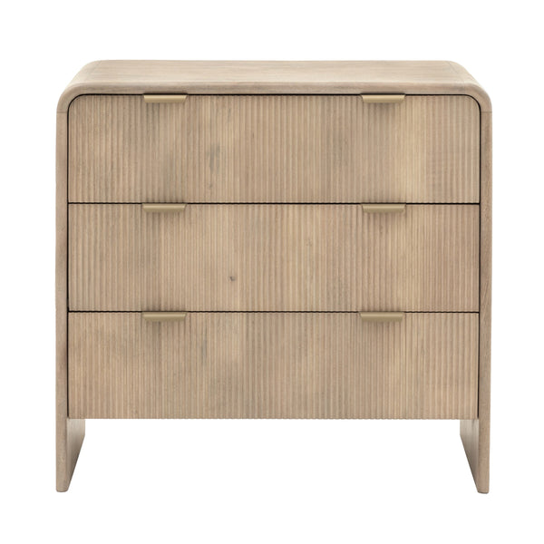 beau monde Gallery Direct Colonna 3 Drawer Chest 900x450x850mm