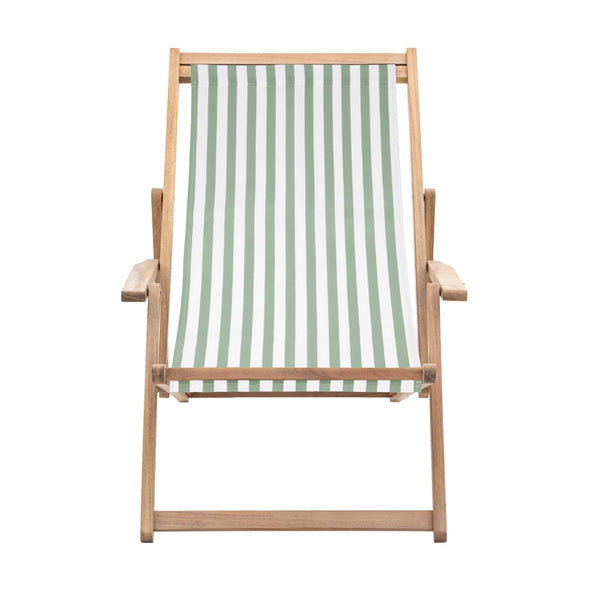 Beau Monde Gallery Direct Creta Deck Chair Verde Stripe