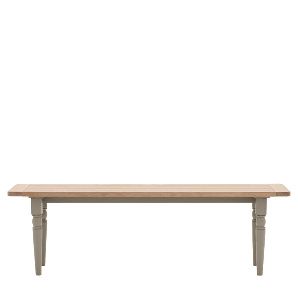 Beau Monde Gallery Direct Eton Dining Bench Prairie 1500x380x450mm