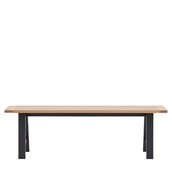 Beau Monde Gallery Direct Eton Trestle Bench Meteor 1500x380x450mm