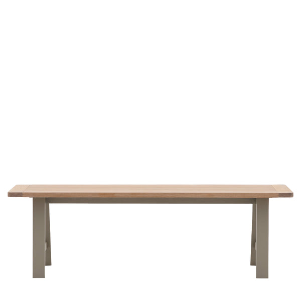 Beau Monde Gallery Direct Eton Trestle Bench Prairie 1500x380x450mm