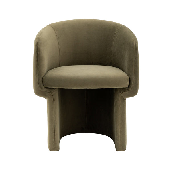 beau monde Gallery Direct Holm Dining Chair Moss Green 640x620x760mm