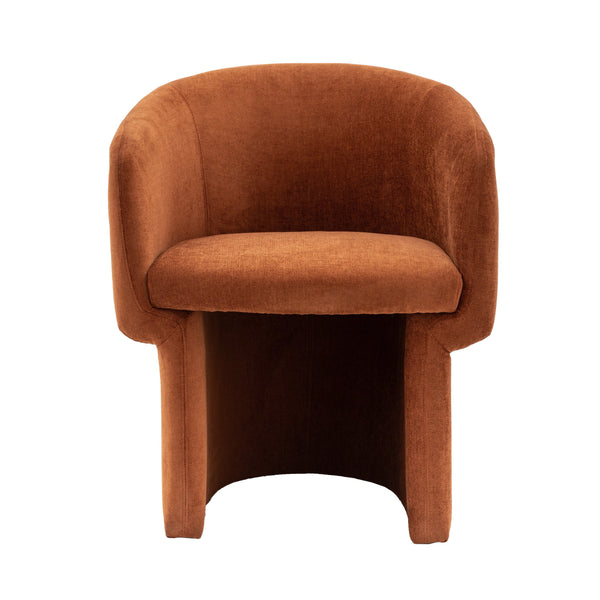 beau monde Gallery Direct Holm Dining Chair Rust 640x620x760mm
