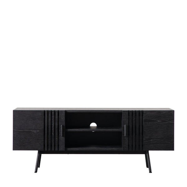 beau monde Gallery Direct Holsen Media Unit Black 1400x420x550mm
