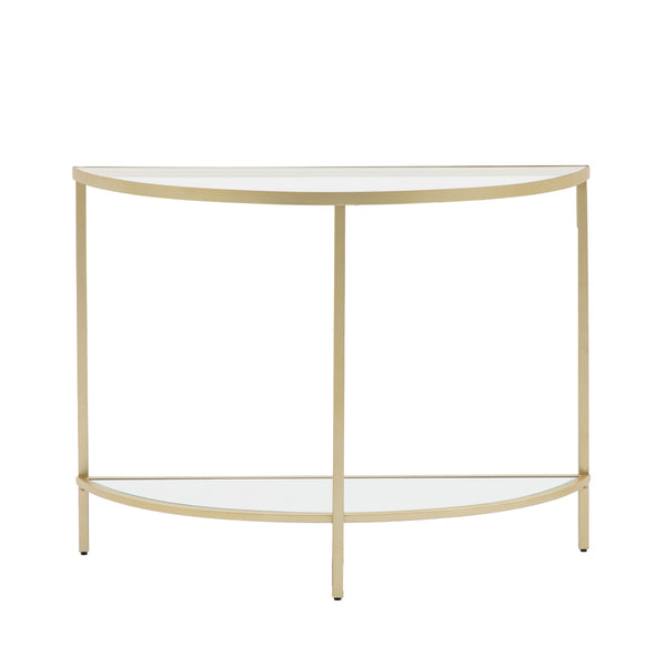 beau monde Gallery Direct Hudson Console Table Champagne 1000x350x750mm