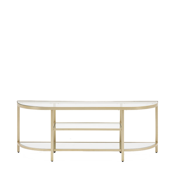 beau monde Gallery Direct Hudson Media Unit Champagne 1200x350x450mm