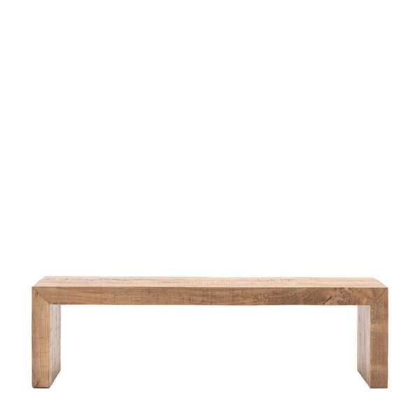 Beau Monde Gallery Direct Iowa Dining Bench Natural 1600x360x450mm