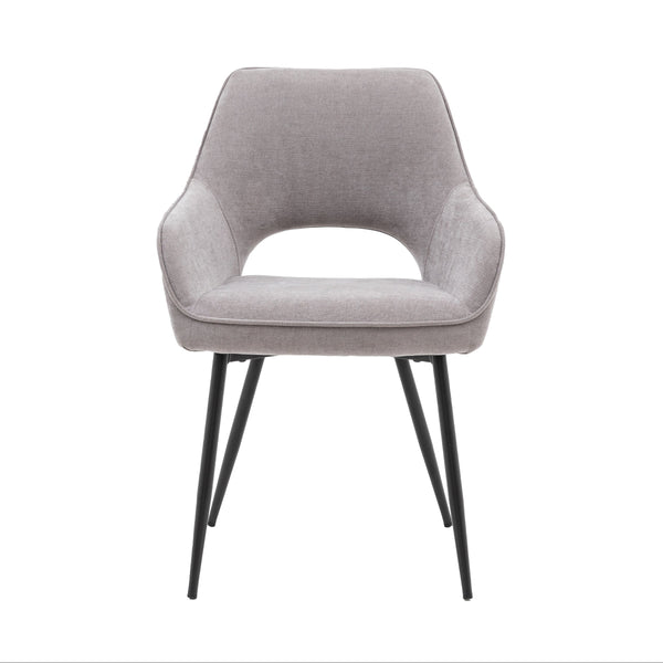 beau monde Gallery Direct Ivorra Dining Chair Grey (2pk)